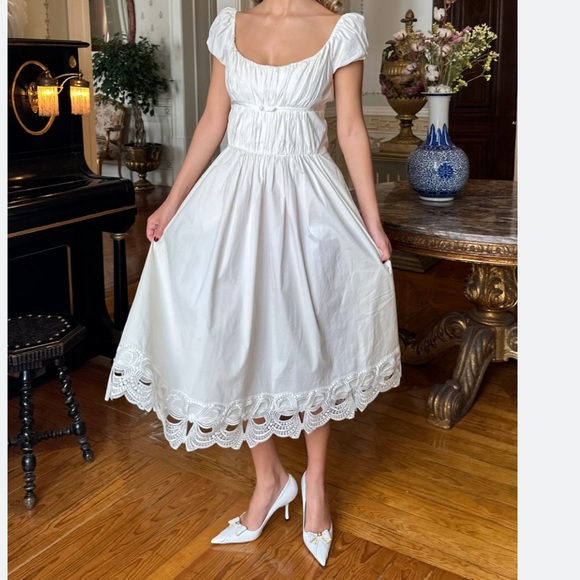 Christian Dior White/Black Leather And Patent Studded pumps - Picture 15 of 15